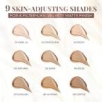 Just Herbs Full Cover Filter Finish Under Eye Light Weighted Matte Finish Concealer for Face Makeup 5 ml (Vanilla) - Fast UK Delivery - Image 3