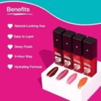 Swiss Beauty CRAZE Bite Me Liquid Hydrating Tint with Dewy Finish | 6-Hour Stay | Shade- Baddie Berry, 4ml - Fast UK Delivery - Image 5