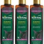 Kesh king Ayurvedic Onion Oil 300ml Non Sticky Anti Hair Fall Hair Growth Oil - Fast UK Delivery
