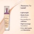 Hilary Rhoda High Definition Foundation | Hides Pores & Blemishes | HD Foundation For All Skin Types | Blendable Formula | Matte & Natural Finish High Coverage | 33ml (Natural Beige| Shade 03) - Fast UK Delivery - Image 6