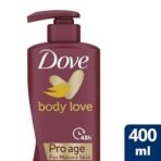 Dove Body Love Pro Age Body Lotion for Mature Skin 48hrs Moisturisation, Paraben Free, With Vitamin B3 & Olive Oil, For Nourished Radiant Skin 400 ml, Pink - Fast UK Delivery - Image 3