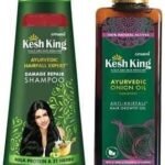 Kesh King Ayurvedic Damage Repair Shampoo 340Ml & Ayurvedic Onion Hair Oil 100Ml - Fast UK Delivery