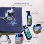Blue Nectar Bestsellers Gift Set for Women & Men | Kumkumadi Face Serum, Anti Aging Cream, Hair Oil, Face Wash & Scrub | Gift Box for Birthday, Anniversary & Special Occasions | For All Skin Types - Image 3