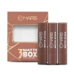 MARS Matte Box Set of 3 Lipsticks for Women | Long-Lasting | Smooth Finish | Moisturising | One Swipe Pigmentation | (3x3.2 gm) (04-Brown) - Fast UK Delivery - Image 2