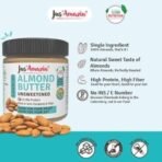 Jus' Amazin Crunchy Almond Butter - Unsweetened (200 g) | 25% Protein | Only Pure Whole Almonds | Zero Additives / Chemicals | Vegan Butter | Plant Based, Dairy Free, Keto | Clean Nutrition, 0% Chemicals - Fast UK Delivery - Image 3
