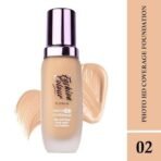 Fashion Colour Platinum Photo HD Coverage | Soft Fluid Long Wear Foundation | Matte Liquid Foundation | Lightweight | Easy to Blend | (Ivory Buff, 45ML) - Fast UK Delivery - Image 3