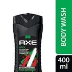 Axe Africa 3 In 1 Body, Face & Hair Wash for Men, Long-Lasting Refreshing Mandarin & Sandalwood Fragrance for Up To 12hrs,Removes Odor & Bacteria, No Parabens, Dermatologically Tested, 400ml - Fast UK Delivery - Image 3