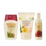 moha: Herbal Hair Shampoo | Mild Shampoo For All Hair Types 100 ml, Herbal Hair Conditioner 100 ml Herbal Hair Serum For Men & Women 30 Ml | Non-Sticky Silky Smooth, Tangle-Free Hair Pack of 3 - Fast UK Delivery