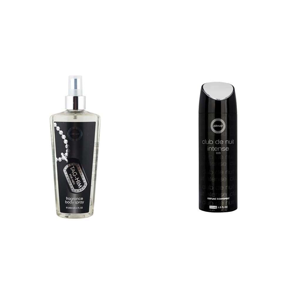 uk41k7ZW-kgDL-1-1.jpg Armaf Tag-Him Fragrance Body Sprey 250ml - Body Mist for Men,ARMAF Club De Nuit Intense Man Perfume Body Spray For Men, 200ml (Musk) - Fast UK Delivery - Image 1