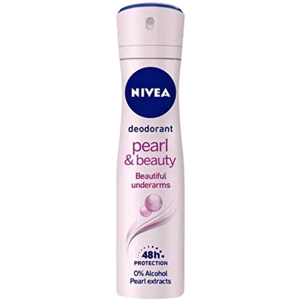 uk41kCFeZRDL-1.jpg NIVEA Pearl And Beauty Deodorant, Spray, Female 48Hours, 150Ml - Fast UK Delivery - Image 1