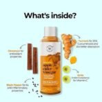 Wellbeing Nutrition Apple Cider Vinegar with Turmeric, Amla, Cinnamon and Black Pepper | Raw Unfiltered with 2X The Mother | Weight Management, Boost Immunity & Detox, Skin Health | 500ml - Pack of 2 - Fast UK Delivery - Image 3