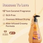 Plum BodyLovin' Vanilla Caramello Body Wash | SLS-Free Creamy Shower Gel For Women | Delicious Caramel Fragrance for Soft & Smooth Skin | Aloe-Infused Nourishing Shower Gel For All Skin Types (240 ml) - Fast UK Delivery - Image 6