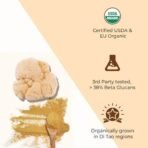 Rooted Actives Lions Mane mushroom Extract (60 g) | Memory, Focus, Brain Powder & Nerve Health. USDA Organic, 38% Beta Glucans - Fast UK Delivery - Image 5