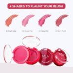 MILA Beaute Blush Babe Powder Blush | Matte Finish Long-Lasting Pigment | Easy to Blend | Non-Drying With Rosehip Oil, Jojoba Oil and Vitamin E | Shade (Cosmo Pink, 5g) - Fast UK Delivery - Image 6