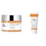 O3+ Vitamin C & Turmeric Glow Gel Cream for Women & Men Turmeric + Rosemary (50gm) & O3+ Vitamin C Face Wash Glow For Daily Brightening & Gentle Cleansing 60g Combo - Fast UK Delivery