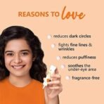 Plum 3% Vitamin C 3% Peptide & 3% Caffeine Eye Cream with Mandarin | Reduces Puffiness & Dark Circles | Improves Firmness & Elasticity| Reduces Fine Lines | Fragrance-Free | 100% Vegan - Fast UK Delivery - Image 3