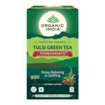 ORGANIC INDIA Tulsi Green Tea,Pomegranate,25 Tea Bags,2 Grams - Fast UK Delivery - Image 2