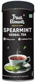 True Elements Spearmint Tea 100g - Natural Herbal Tea | Caffeine Free | Calming Tea for Relaxation | Stress Relief | Helps in PCOS & PCOD - Fast UK Delivery - Image 2