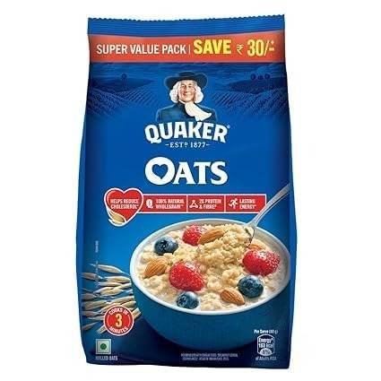 uk41kx8fzW1yL-1.jpg Quaker Oats 2kg | Rolled Oats | 100% Natural Wholegrain | Nutritious Breakfast Cereals | Porridge | Easy to Cook - Fast UK Delivery - Image 1
