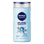 NIVEA MEN Pure Impact Shower Gel, 250ml, (Hair, Face & Body Wash) - Fast UK Delivery - Image 2