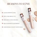 Just Herbs Full Cover Filter Finish Under Eye Light Weighted Matte Finish Concealer for Face Makeup 5 ml (Vanilla) - Fast UK Delivery - Image 4