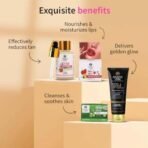 Ayouthveda Best wishes Gift Hamper Special Skin Care Set For Family & Friends | Includes Gold Face Wash, D-Tan Serum, Aloe Vera Soap & Lip Balm | Valentine Day Giftset - Fast UK Delivery - Image 4