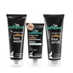 mCaffeine Coffee Pollution & Sun Protection Kit with Face Wash, Face Scrub & SPF 50 PA++ Sunscreen Lotion | Deeply Cleanses, Removes Tan, Protects & Repairs UV Damage | For All Skin Types - Fast UK Delivery - Image 2