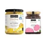 Kapiva A2 Desi Cow Ghee 500ml | Bilona Method, Curd-Churned | Pure, Natural, Healthy | Grass-fed Cultured Ghee + Kapiva Organic Gulkand 300gms (Rose Petal Jam) | 100% Natural | Sun-Cooked Damask Roses - Fast UK Delivery - Image 2