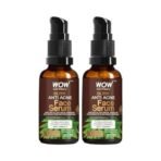 WOW Skin Science Anti Acne Face Serum|Natural Neem Leaf & Tea Tree Oil|Reduce Spots, Skin Repair, Pimple Free, Bright Skin|No Parabens|Face Serum for Women & Men|30 ml|Pack of 2 - Fast UK Delivery - Image 2