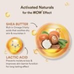 WOW Skin Science Shea Butter With Lactic Acid Body Lotion | Hydrates Very Dry Skin | Long Lasting 48 hrs Moisturization | Smoothens Rough, Flaky Skin | Calms Itchy Skin - 400ml - Fast UK Delivery - Image 5