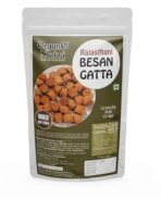 Organo Nutri Non Fried Rajasthani Besan Gatta|Non Fried Masala Gatta|Non Fried Marwadi Gatte|Gatte Ki Sabzi|Ready To Cook|Dried Not Fried|250G,Pack Of 1 - Fast UK Delivery - Image 2