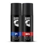 Beardo Mafia & Spy Deodorant Perfume Body Spray (120ml x 2) | Long Lasting No Gas Deo For Men | Oriental, Woody Notes - Mafia Deo | Aromatic Fresh - Spy | Christmas gift for men | Gift For Friends | Gift for Men - Fast UK Delivery - Image 2
