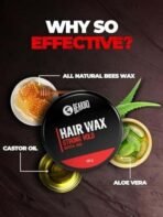 Beardo Stronghold Hair Wax, 100 gm | Crystal Hair Wax | Hair Wax Men | Styling Wax | Glossy Finish | Shine | Strong Hold | Hair Wax - Fast UK Delivery - Image 7