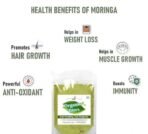 Organic Bites Moringa Powder | Immunity Booster | Drumstick Leaf Powder | Natural Multi-vitamin, Anti-Oxidant | Good for Hair & Skin | Protein Rich 1 kg - Fast UK Delivery - Image 3