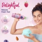 Nivea Fresh Blends Raspberry with Natural Fruit Extracts, Vegan Body wash, Fruity Shower Gel for Women with Blueberry and Almond Milk, 300ml - Fast UK Delivery - Image 6