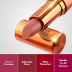 Mila Beaute Bold & Matte Long-Lasting Lipstick | Highly Pigmented Soft Matte Finish | Lightweight & Hydrating with Jojoba Oil | Shade - (Crush On 4.2g) - Fast UK Delivery - Image 5