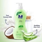 Parachute Advansed All Day Aloe Body Lotion with Coconut Milk & Aloe Vera, 100% Natural Moisturisers, (Pack of 2) - Fast UK Delivery - Image 3