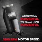 Beardo Apex Go Trimmer for Men - 80-Min Run Time - Powerful 5500 RPM motor - Compact Travel-Friendly Design - Self-Sharpening Blades, 3 Comb Attachments, Type-C Charging, Digital Display | Gift For Brother & Friends - Fast UK Delivery - Image 5