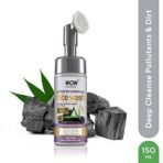 WOW Skin Science Charcoal Foaming Face Wash | Built in Brush for Deep Cleansing | All Skin Types | Fresh, Clear Skin | Paraben & Sulphates Free | For Women & Men | 150 ml - Fast UK Delivery - Image 3