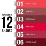 Hilary Rhoda Creamy Touch Lipstick | Infused with Olive Oil, Shea Butter & Vitamin E | Highly Pigmented & Creamy Texture | Long Lasting & Keeps Lips Moisturising - 4g (Pink Nude - Shade 02) - Fast UK Delivery - Image 7