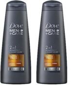 Dove Men+Care Thick & Strong 2in1 Shampoo+Conditioner, 340 ml (Pack of 2) - Fast UK Delivery