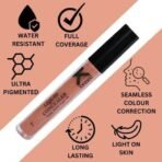 KINDED Liquid Concealer Full Coverage Colour Corrector Contour Waterproof HD Pro Master Series for Dry & Oily Skin Dark Circles & Spots (Creamy Matte, Yellow Tone & Peachy Orange Combo, 6 ml each) - Fast UK Delivery - Image 5