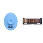 Glam 21 Silicone Face Cleanser Scrubber (Small) Shades of Trend Eyeshadow Palette 10 Highly Pigmented Shades |Smudge Free & Long-Lasting 13.5gm - Shade -05 - Fast UK Delivery
