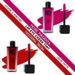 KINDED Lip Eye and Cheek Tint Combo for Women Girls Longlasting Moisturizing Vitamin E Liquid Lip Colour Lipstick Eyeshadow Blush (Matte Finish, More Magenta & More Maroon, 9 ml each) - Fast UK Delivery - Image 3