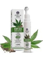 Ayouthveda Hemp Seed Under Eye Gel with Cooling Massage Roller|For Puffy Eyes, Dark Circles, Wrinkles & Fine Lines|With Hemp Seed Oil, Almond oil & Coffee| (Pack of 1;15ml) - Fast UK Delivery - Image 2