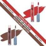 KINDED Liquid Lip Colour Vitamin E Enriched No Transfer Waterproof Long Stay Lipsticks Lip Gloss Set for Girls Women (Combo Pack of 2, 6 ml each, Matte Finish,Shades Vermilion Red & Brown Temptation) - Fast UK Delivery - Image 3