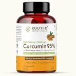 Rooted Actives Curcumin Capsules (95%) With Black Pepper Extract | For Immunity, Joints Cardio Health | 90 Veg Capsules, 500 Mg (Curcumin Capsules (95%) With Black Pepper Extract) - Fast UK Delivery - Image 2