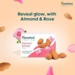 Himalaya Herbals Almond & Rose Soap, 75gm - Fast UK Delivery - Image 3