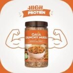 Gaia Crunchy Muesli Fruit and Nuts a Mix of Wholesome Breakfast Cereals Packed with Fibre, Iron and Antioxidants Serves As the Nourishing, Tasty Breakfast Option. 1KG Jar Pack - Fast UK Delivery - Image 3