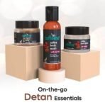 mCaffeine Body Care Gift Set with Berries Body Wash, Body Scrub & Body Butter | Gift Set for Mother and Wife | Women's day Gift Box with 3 Travel Sized Premium Caffeine Rich products | Perfect Hamper for Her - Fast UK Delivery - Image 3